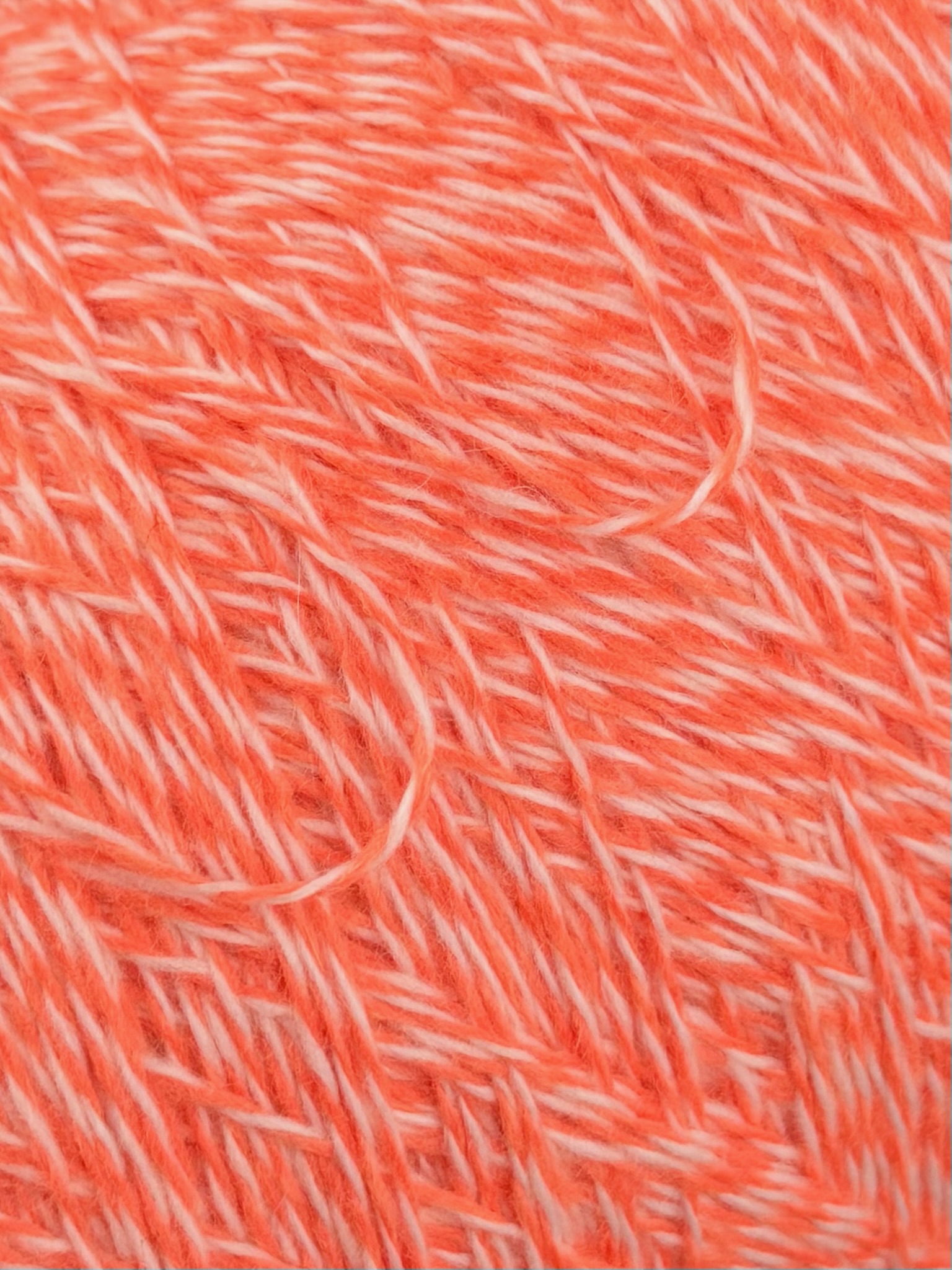 Loro Piana Coarsehair 2/11 – 100% Kaschmirgarn mit Mouliné-Effekt col. Orange (Cod. C003 60952)